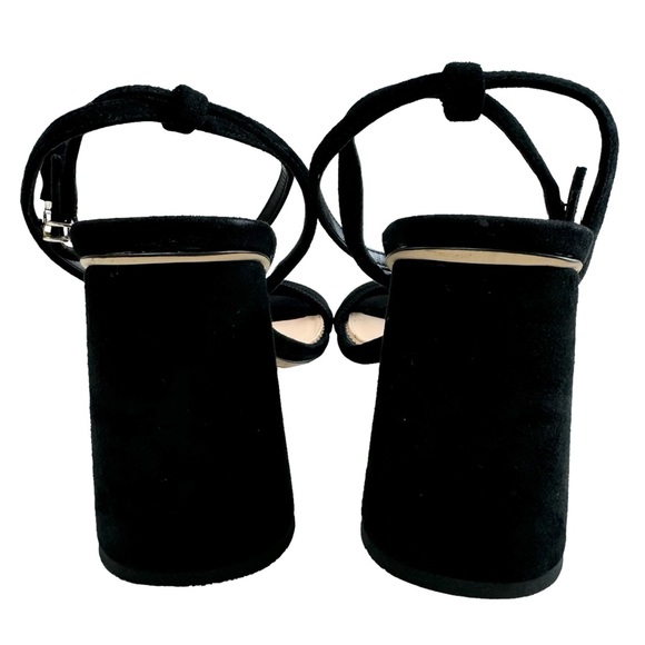 NWOT Sam Edelman Kia Black Suede Block Heel Sandals Size 9M - Picture 6 of 16